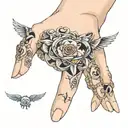finger tattoo tattoo design idea