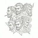 3 Brothers   tattoo design idea