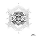 Intricate geometric patterns inspired by indigenous body painting of South America indígena  tattoo design idea