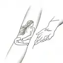 Couple and Quote's  tattoo design idea