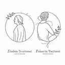 Couple and Quote's  tattoo design idea