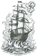 burn the boats  tattoo design idea