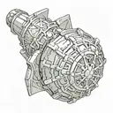 Mace Weapon tattoo design idea