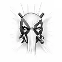 deadpool wolverine John wick  tattoo design idea