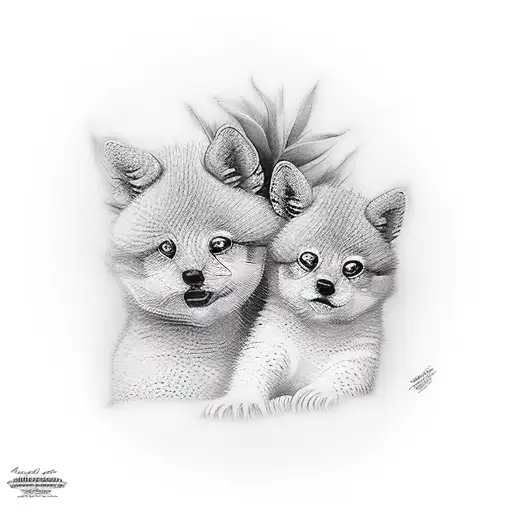 mama y bebe tattoo design idea