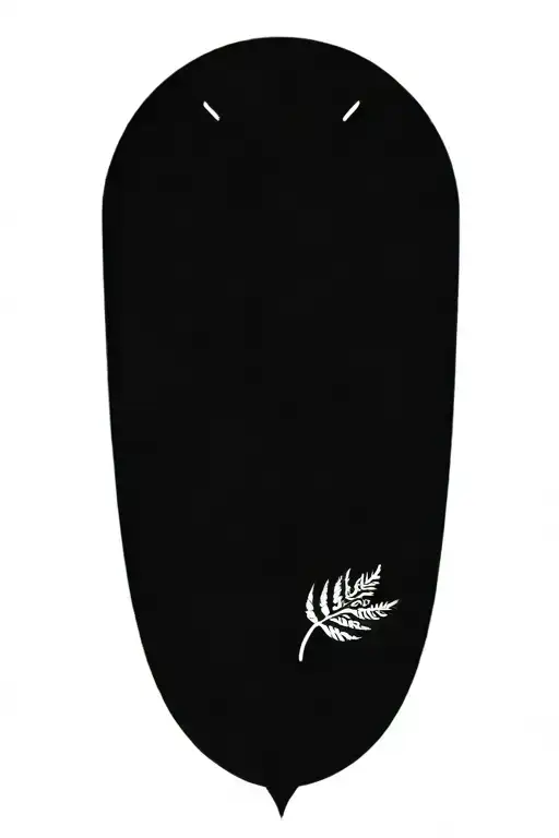 big ben clock  face and silver fern tribal tattoo design idea