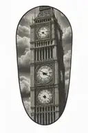 big ben tattoo design idea