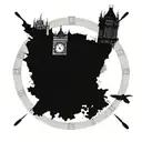 big ben clock face  tattoo design idea