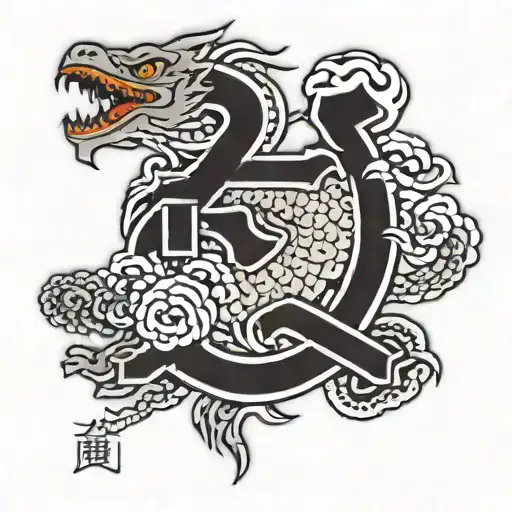 Franklin in Japanese kanji tattoo design idea