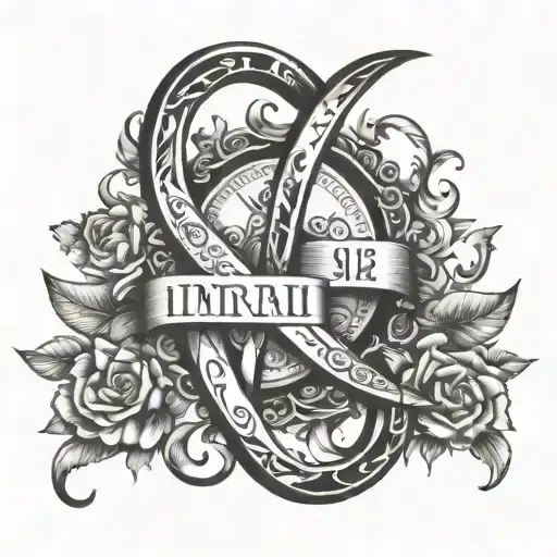 Roman numeral birthdates 8 1 2018 infinity symbol tattoo design idea