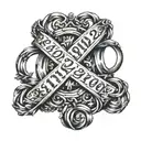 Roman numeral birthdates 8 1 2018 infinity symbol tattoo design idea