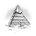 Egypt pyramid tattoo design idea