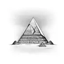 Egypt pyramid tattoo design idea