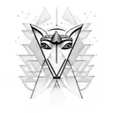 Egypt pyramid tattoo design idea