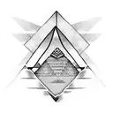 Egypt pyramid tattoo design idea