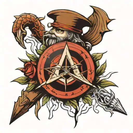 anti communist tattoo design idea