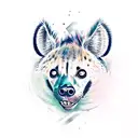 hyena tattoo design idea