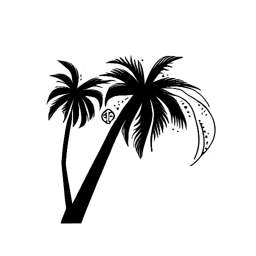 Palm Tree tattoo design idea