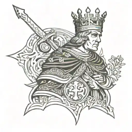 king Baldwin IV of Jerusalem tattoo design idea