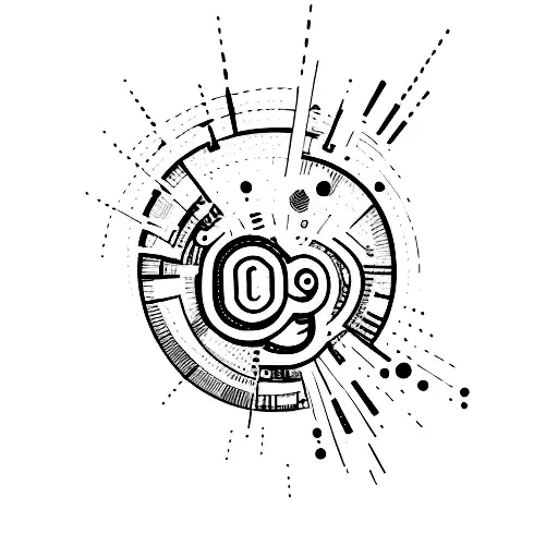 999 turned to zero  tattoo design idea