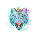 american eagle, panther tattoo design idea