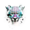 american eagle, panther tattoo design idea