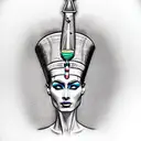nefertiti tattoo design idea