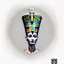 nefertiti tattoo design idea