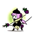 Blackberries and arrows tattoo design idea