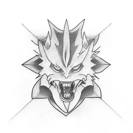 sasukes curse mark tattoo design idea