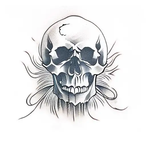 skull tattoo design idea