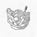 A minimalist tattoo of a toothbrush and a coffee cup intertwined, reflecting your occupation as a dental hygienist and your love for iced coffee. tattoo design idea