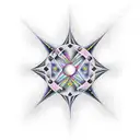 LSD molecule shaped as a jet tattoo design idea