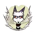 Nightmare before christmas Wolf tattoo design idea