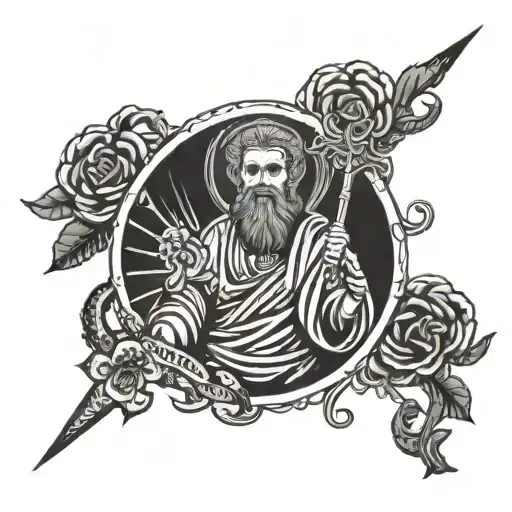 Saint Jude Thaddeus tattoo design idea