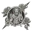 Saint Jude Thaddeus tattoo design idea