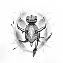 Shark, heron, spider tattoo design idea