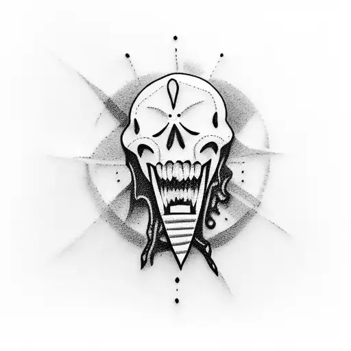 Scream Knife tattoo design idea