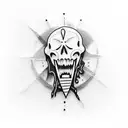 Scream Knife tattoo design idea