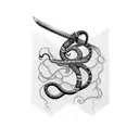 sword with snake wrapped around it  tattoo design idea