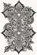 Religious Cross tattoo design idea