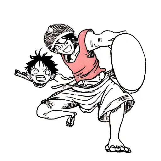 luffy tattoo design idea