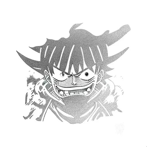 luffy tattoo design idea