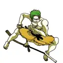 zoro one piece tattoo design idea