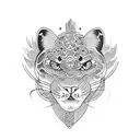 Panther tattoo design idea