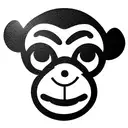 monkey face tattoo design idea