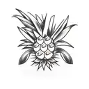 Pineapple tattoo design idea
