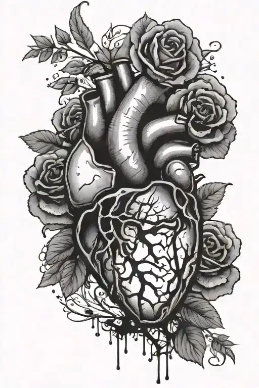 Heartbreak  tattoo design idea