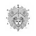 Lion Clock Leo Arlo Post Malone Video Games tattoo design idea