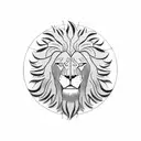 Lion Clock Leo Arlo Post Malone Video Games tattoo design idea